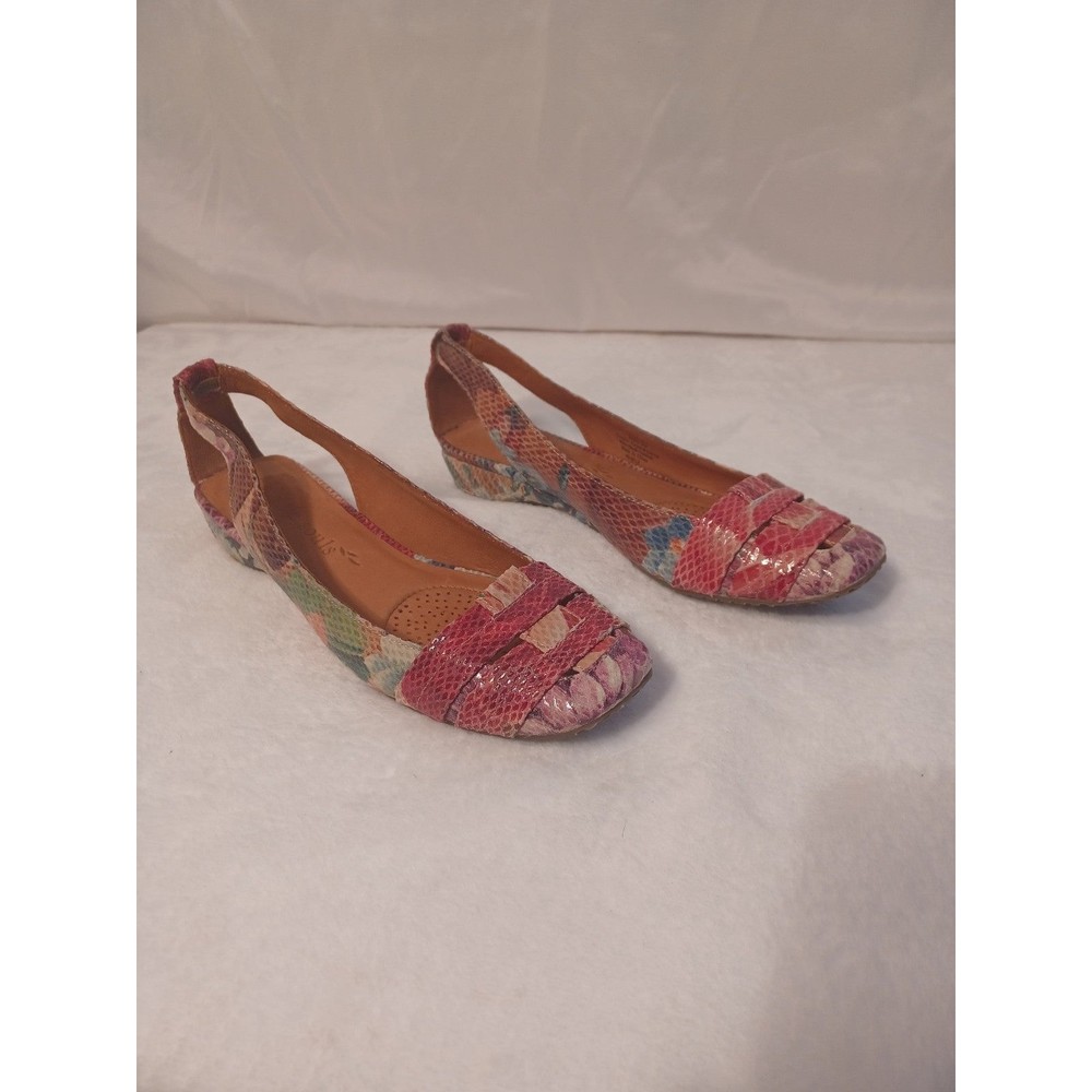 Gentle Souls Multicolor Snakeskin Sandals